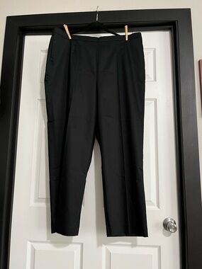 Alfred Dunner Black Dress Pants - Straight Leg